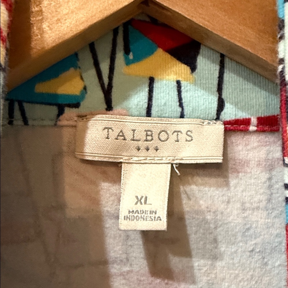 Talbots Multicolor Abstract Print Jacket - image 2